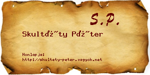 Skultéty Péter névjegykártya